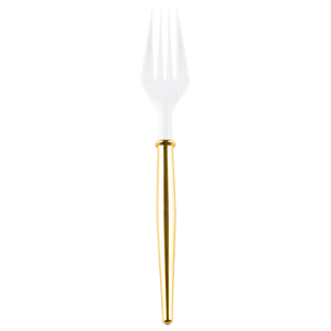 Gold Bella Plastic Cocktail Forks/20PC