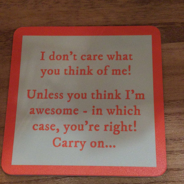 Drinks On Me Coaster