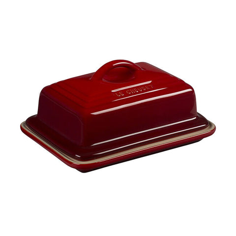 European Butter Dish - Cerise