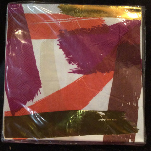 Fall Brushstroke Cocktail Napkin