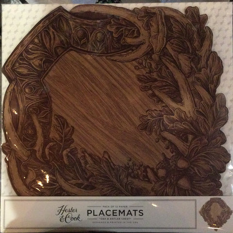 Oak & Antler CrestPlacemats (12 Sheets)