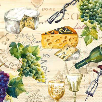 Wine/Charcuterie Cocktail Napkins