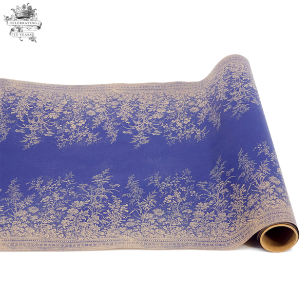Navy Floral Runner 20"x25"