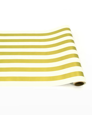 Gold Classic Stripe Runner - 20" x 25'