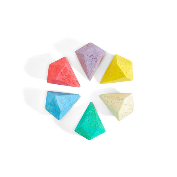 Diamond Chalk w/ Glitter S/6